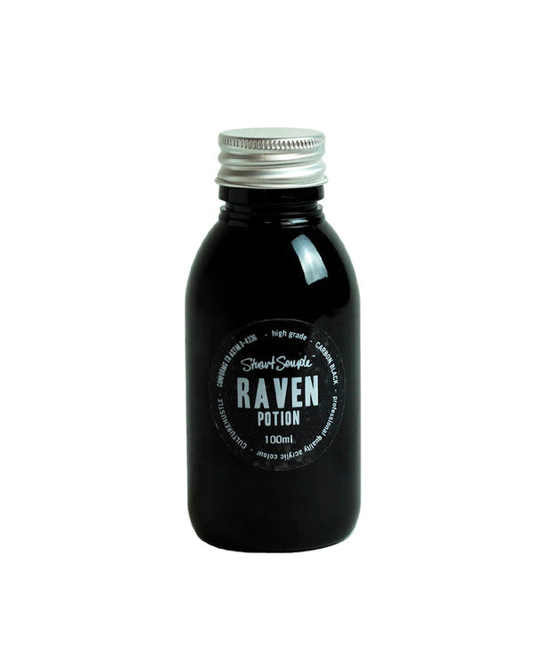 RAVEN - carbon black, high grade professional acrylic paint, by Stuart Semple 100ml Stuart Semple