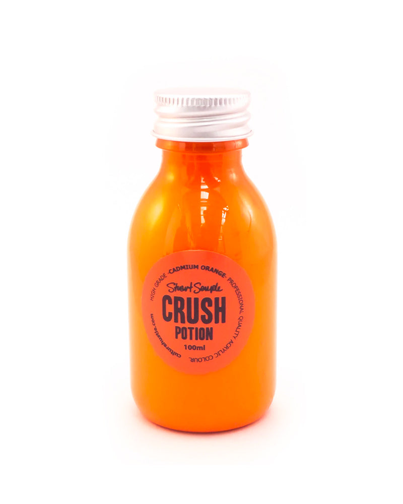 CRUSH - cadmium orange, high grade professional acrylic paint, by Stuart Semple 100ml