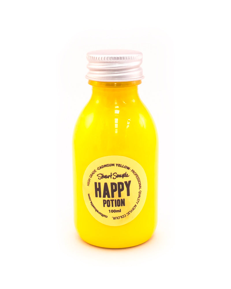 HAPPY - cadmium yellow, high grade professional acrylic paint, by Stuart Semple 100ml