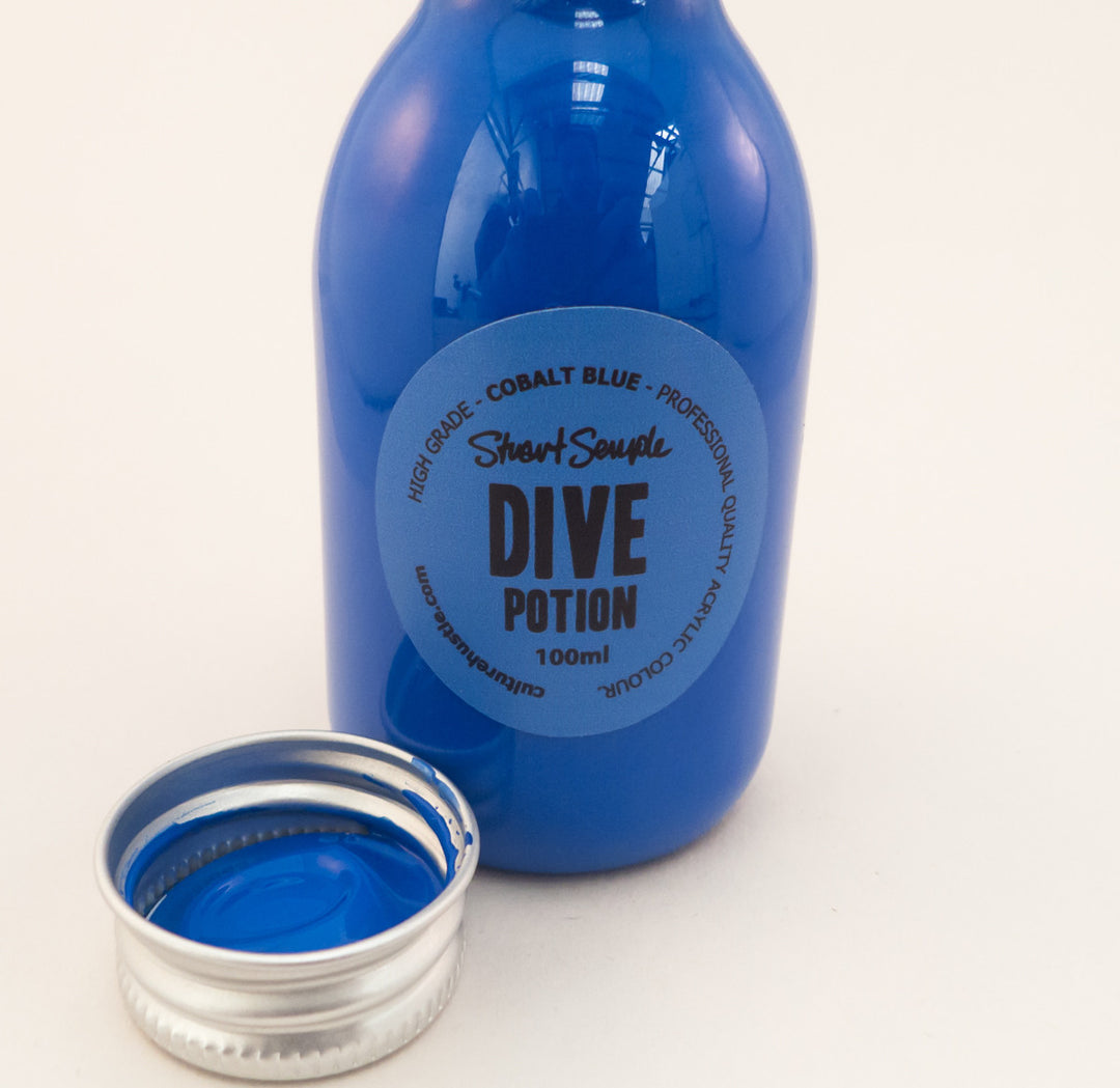 DIVE - cobalt blue, high grade professional acrylic paint, by Stuart Semple 100ml