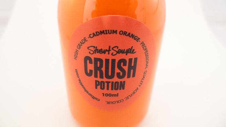 CRUSH - cadmium orange, high grade professional acrylic paint, by Stuart Semple 100ml