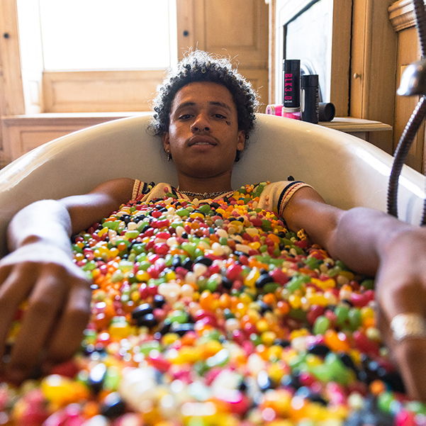 Rubin in a bath of jelly beans