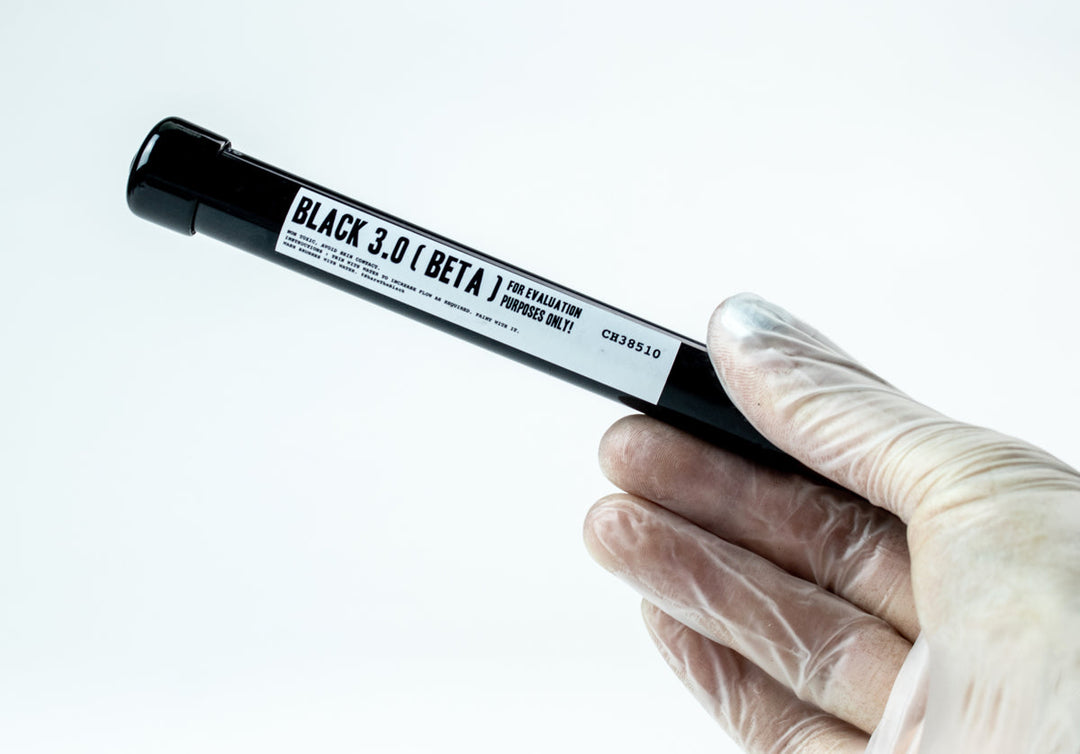 BLACK 3.0 BETA - evaluation batch - blackest black acrylic paint 20ml