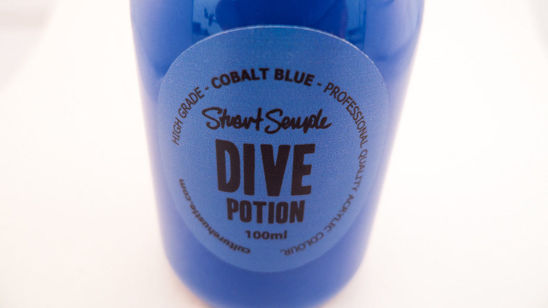 cobalt blue, high grade professional acrylic paint