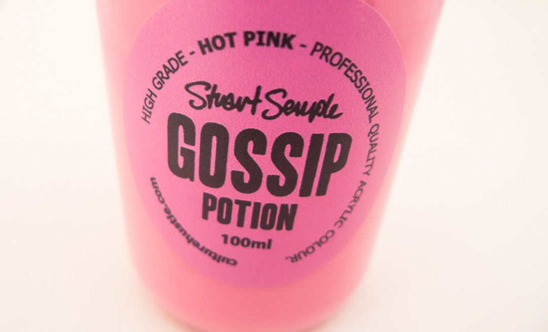GOSSIP - hot pink, high grade professional acrylic paint, by Stuart Semple 100ml