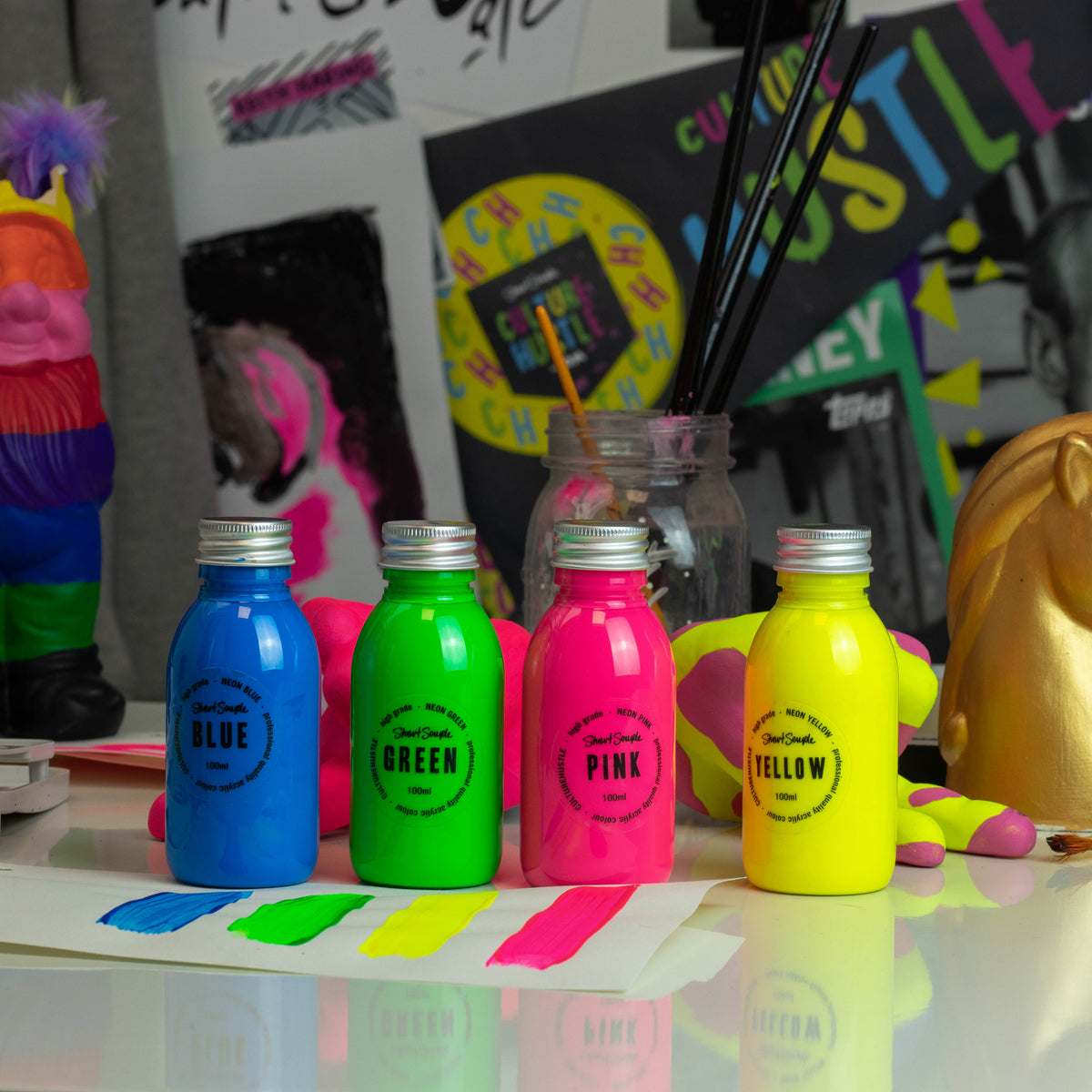 Colouriest Potion Pack - 4 x 100ml - World's colouriest acrylic paints by Stuart Semple Stuart Semple
