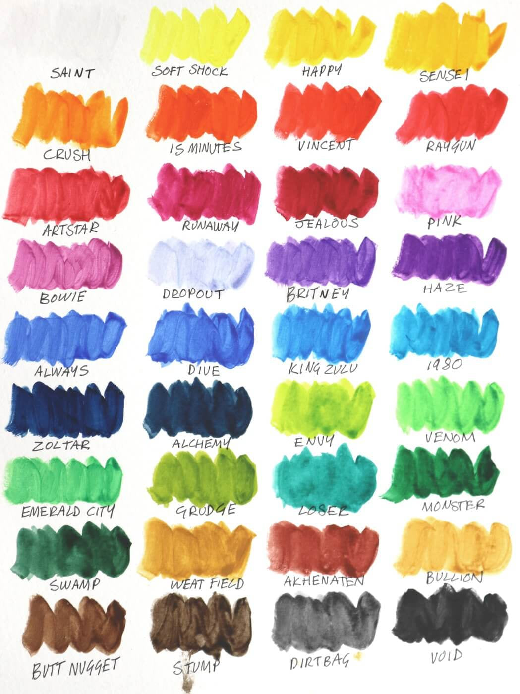 Palette - 36 professional quality watercolours - the world's colouriest water colours Stuart Semple