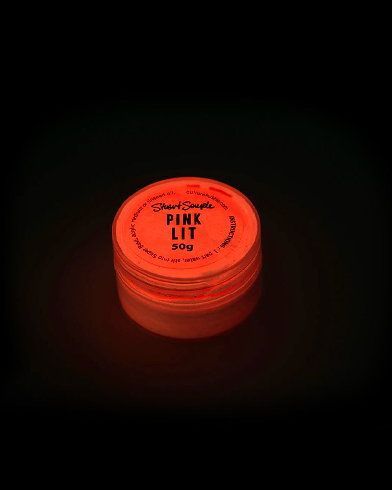 PINK LIT - the world's glowiest glow pigment, 100% pure LIT powder in pink by Stuart Semple Stuart Semple