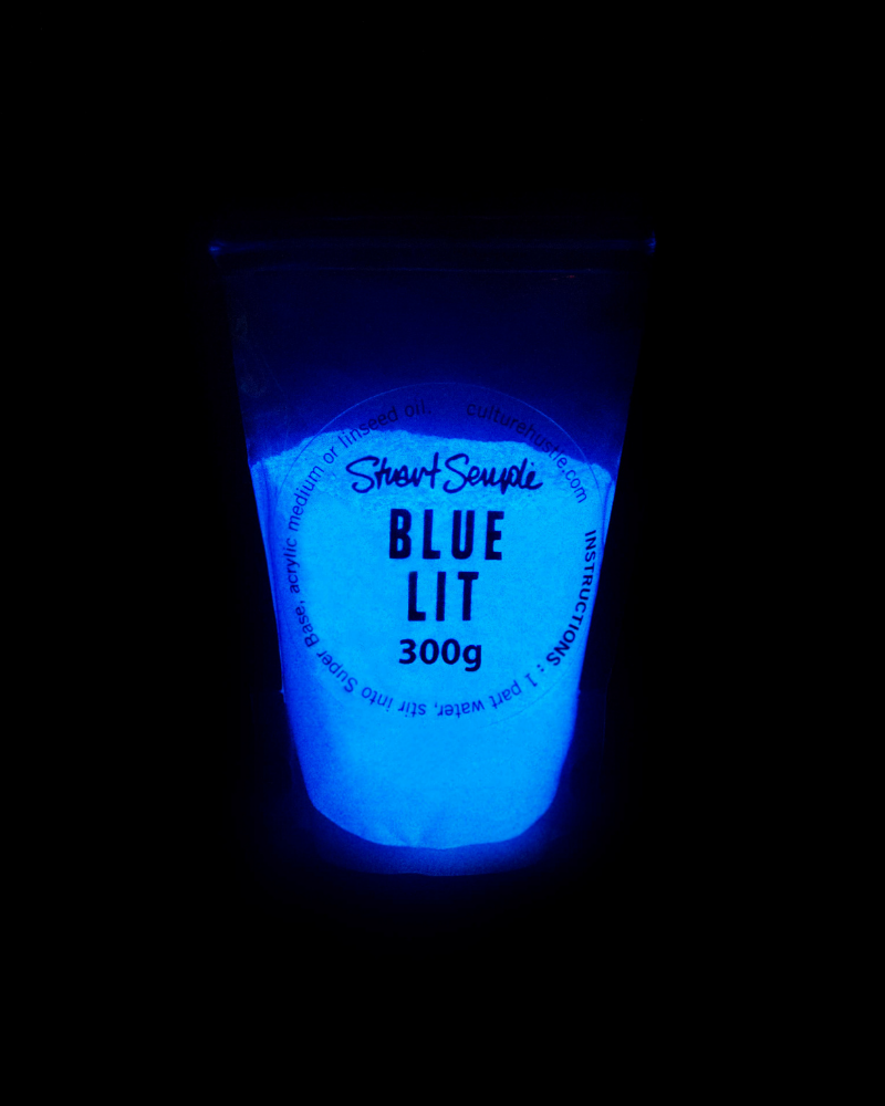 BLUE LIT XL - the world's glowiest glow pigment - 300g Stuart Semple