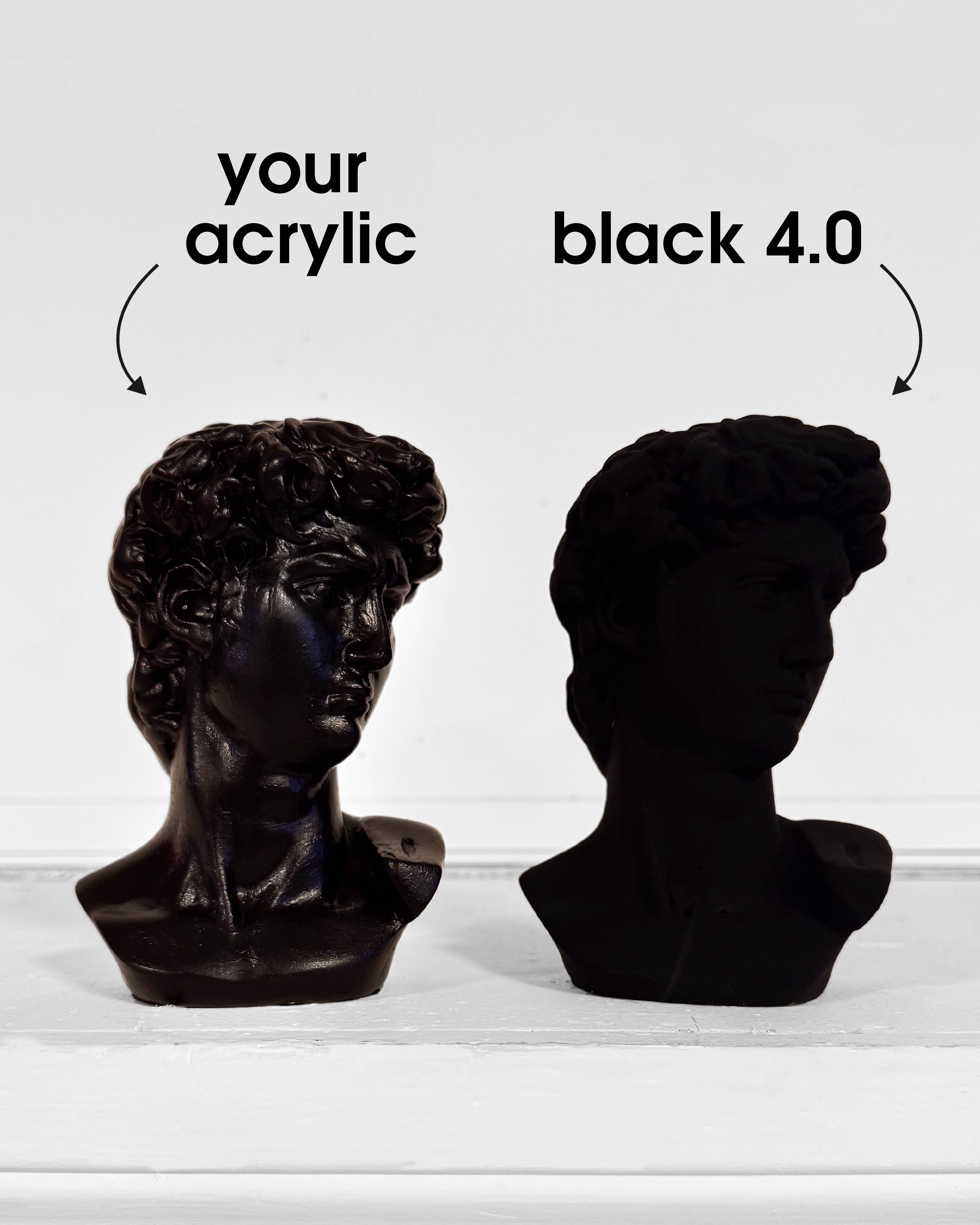 The blackest acrylic paint in the world - Black 3.0 – Culture Hustle