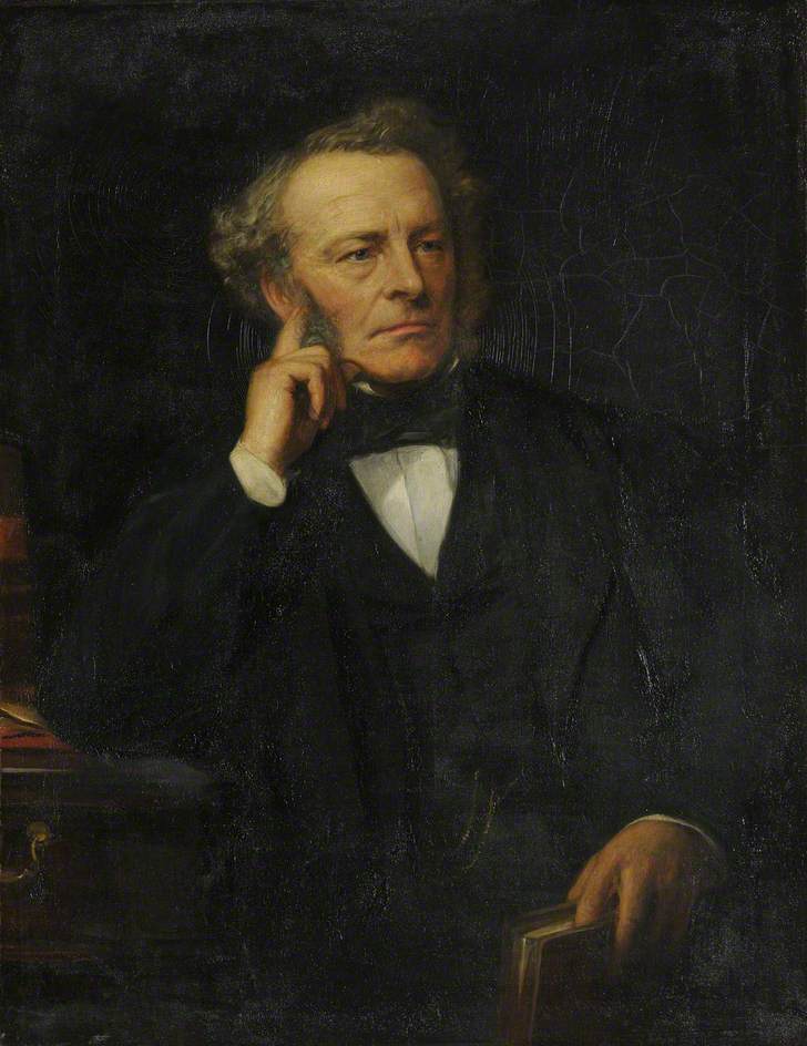 Painted portrait of the physicist George Gabriel Stokes