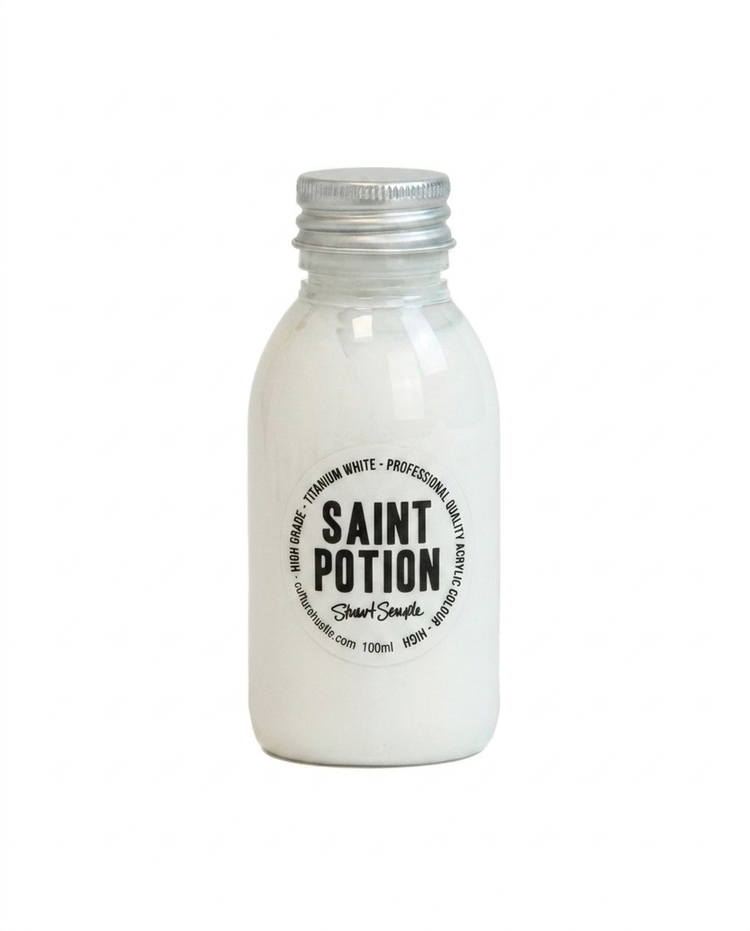 SAINT - titanium white, high grade professional acrylic paint, by Stuart Semple 100ml Stuart Semple