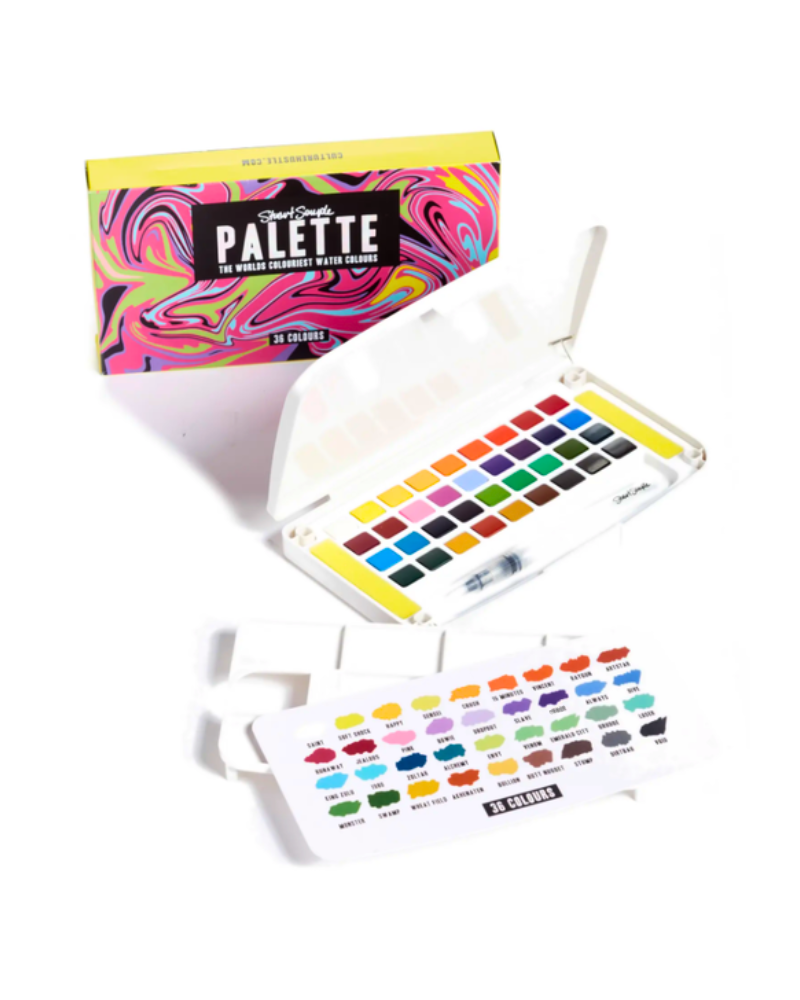 Palette - 36 professional quality watercolours - the world's colouriest water colours Stuart Semple