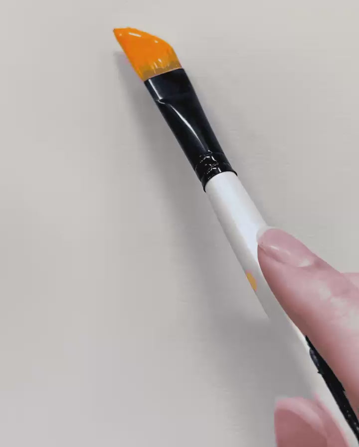 The World's Orangiest Orange brushed on paper