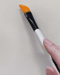 The World's Orangiest Orange brushed on paper