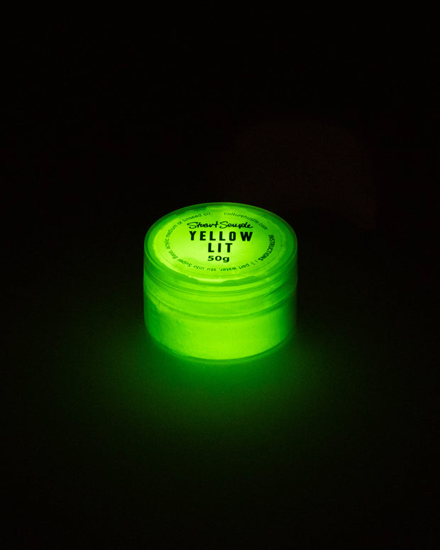 YELLOW LIT - the world's glowiest glow pigment, 100% pure LIT powder by Stuart Semple