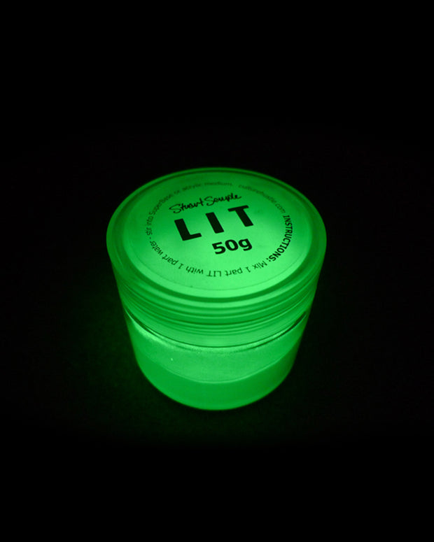 LIT - the world's glowiest glow pigment, 100% pure LIT powder by Stuart Semple