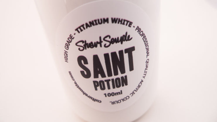 SAINT - titanium white, high grade professional acrylic paint, by Stuart Semple 100ml