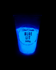 BLUE LIT - the world's glowiest glow pigment, 100% pure LIT powder in blue by Stuart Semple
