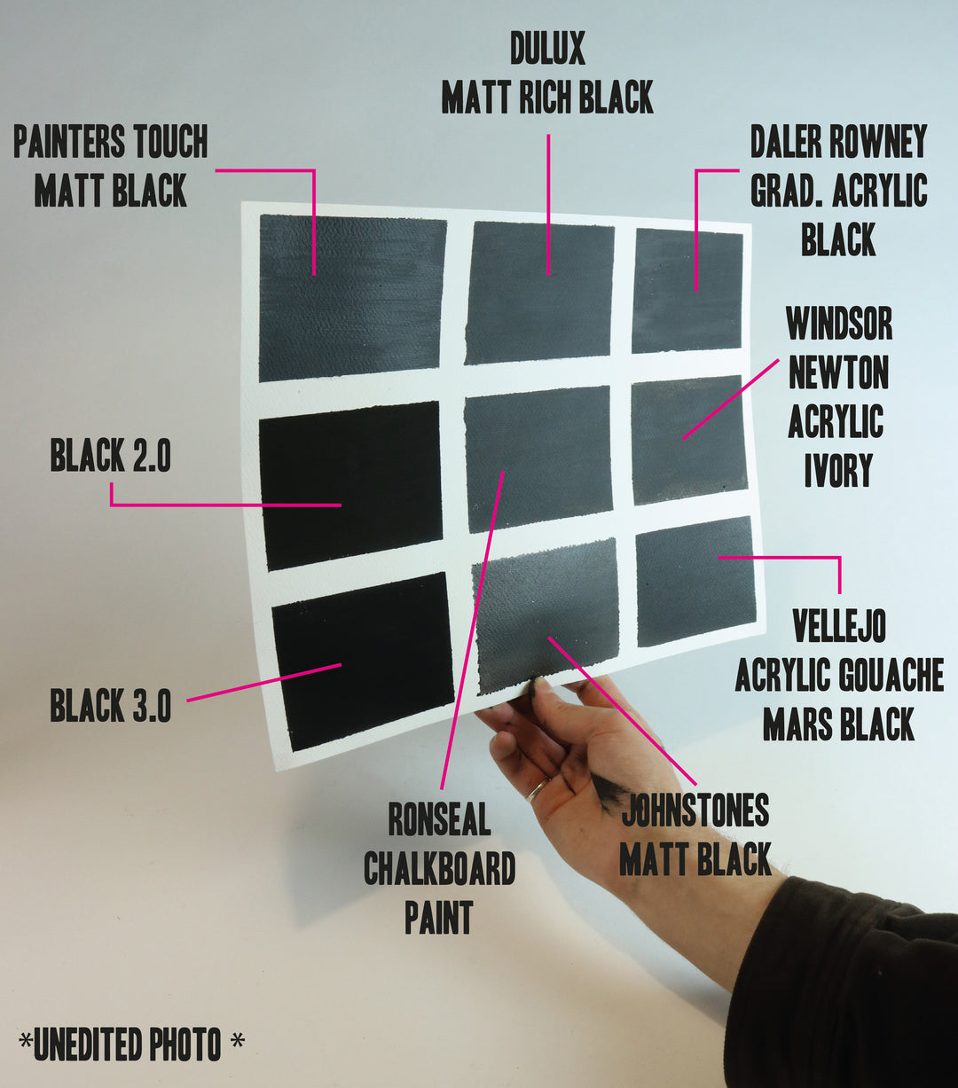 Black 3.0 POS - the world's blackest black acrylic paint 150ml