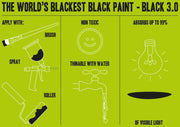Black 3.0 POS - the world's blackest black acrylic paint 150ml